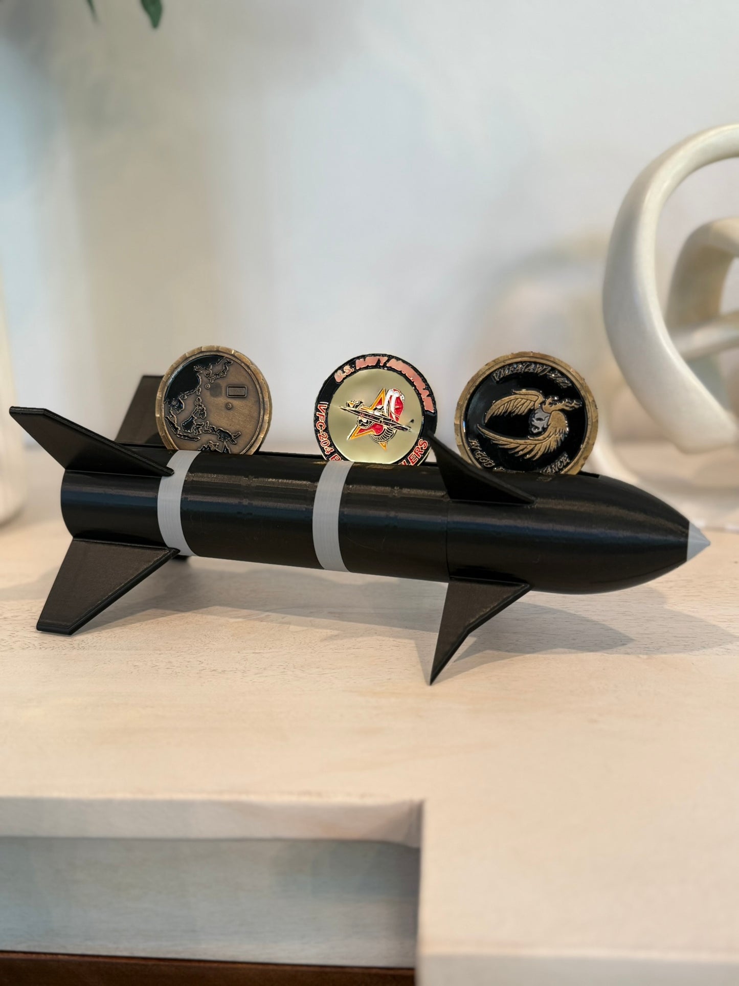 AIM-9M Sidewinder Missile Challenge Coin Display Holder