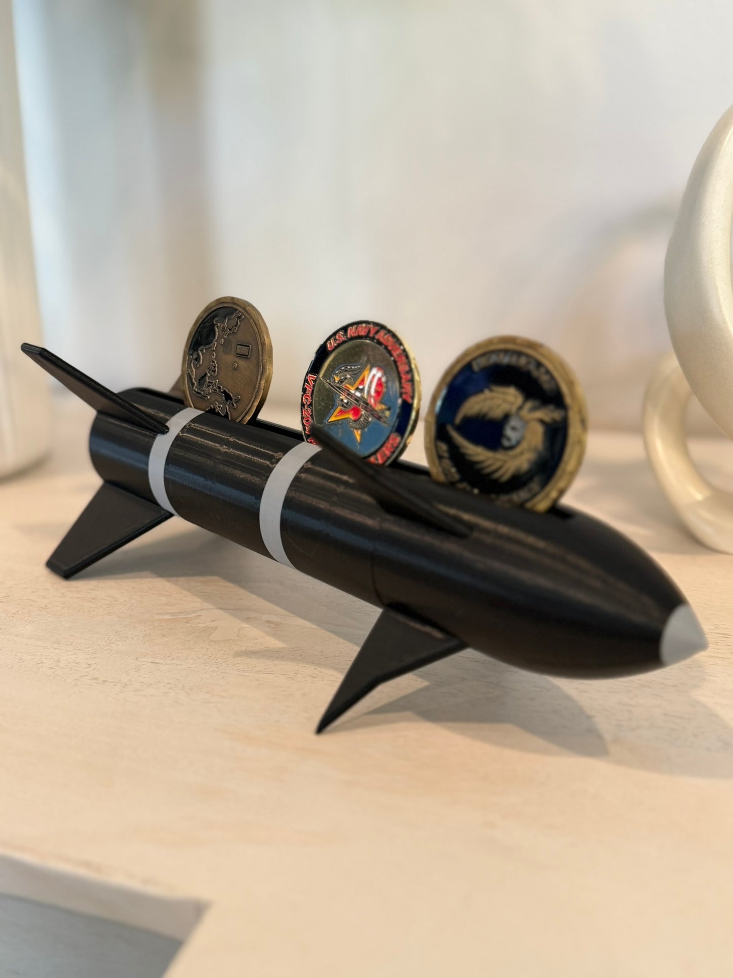 AIM-9M Sidewinder Missile Challenge Coin Display Holder