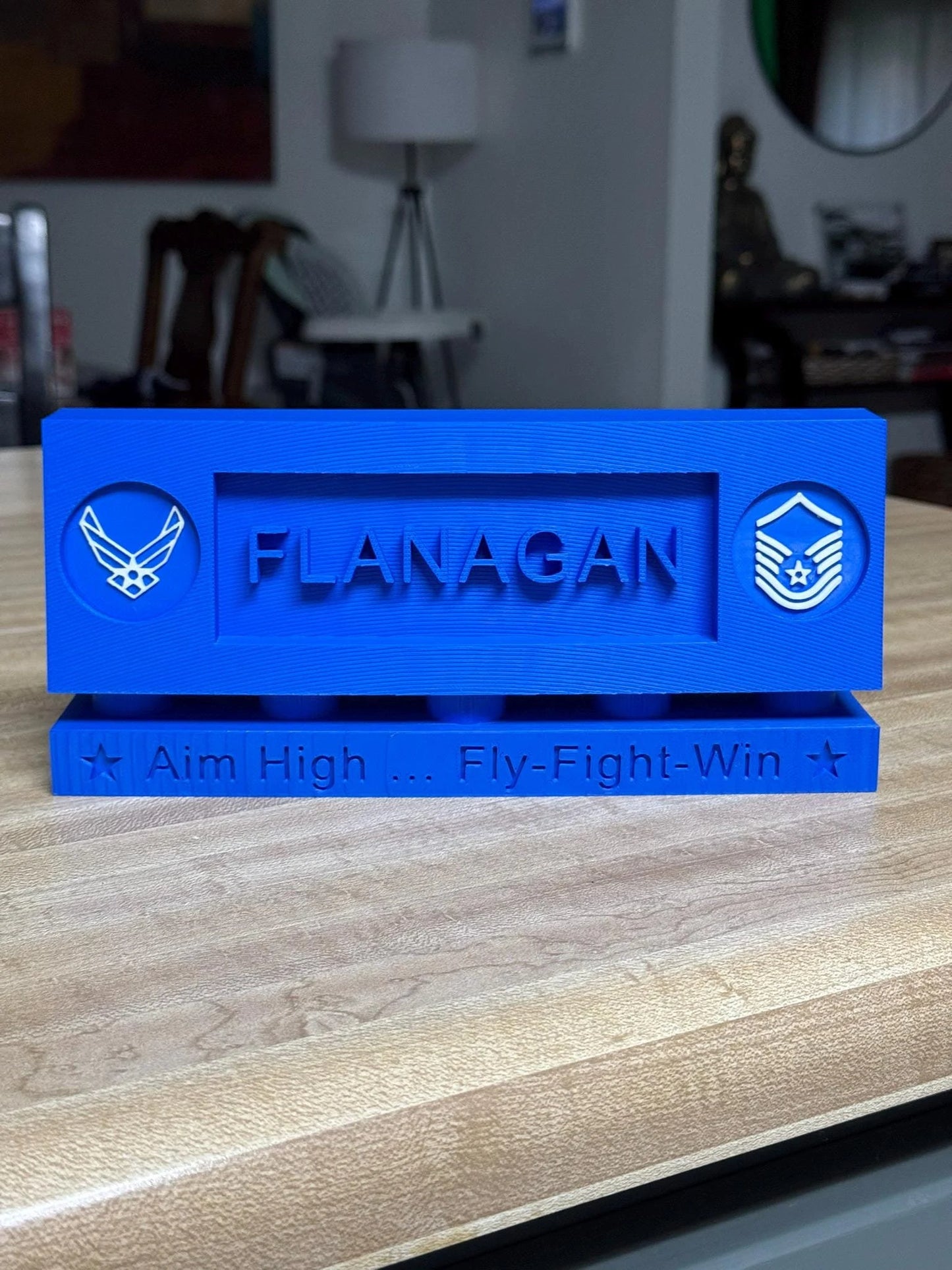 Custom 3D Printed Military Desk Plaque