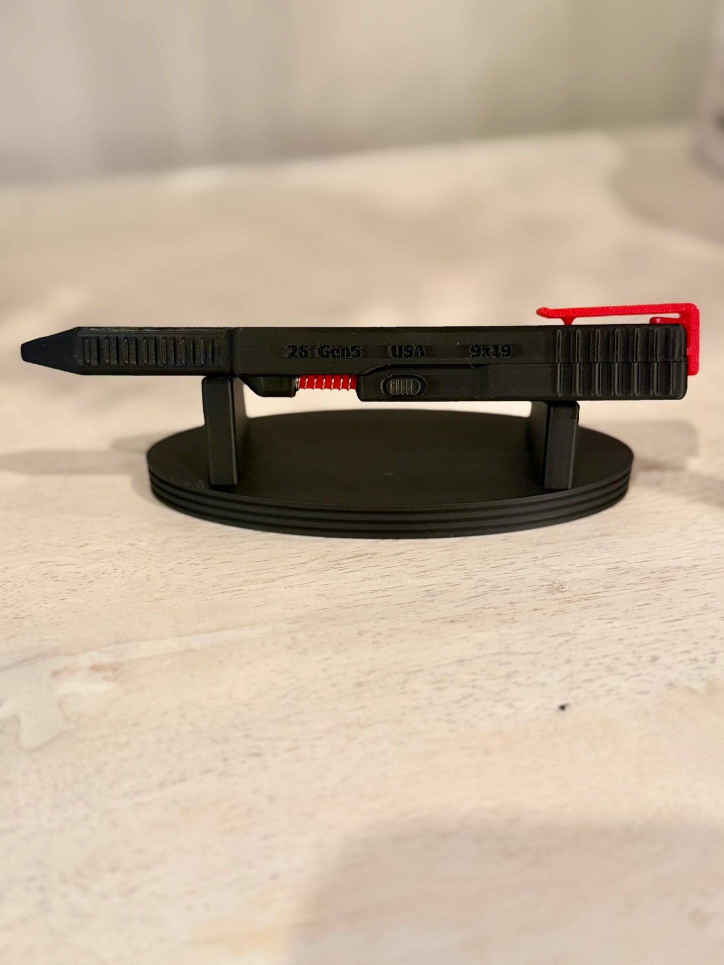 3D Printed Slide Pen with Custom Case, Personalized Action Pen, Pilot G2 Compatible Refill